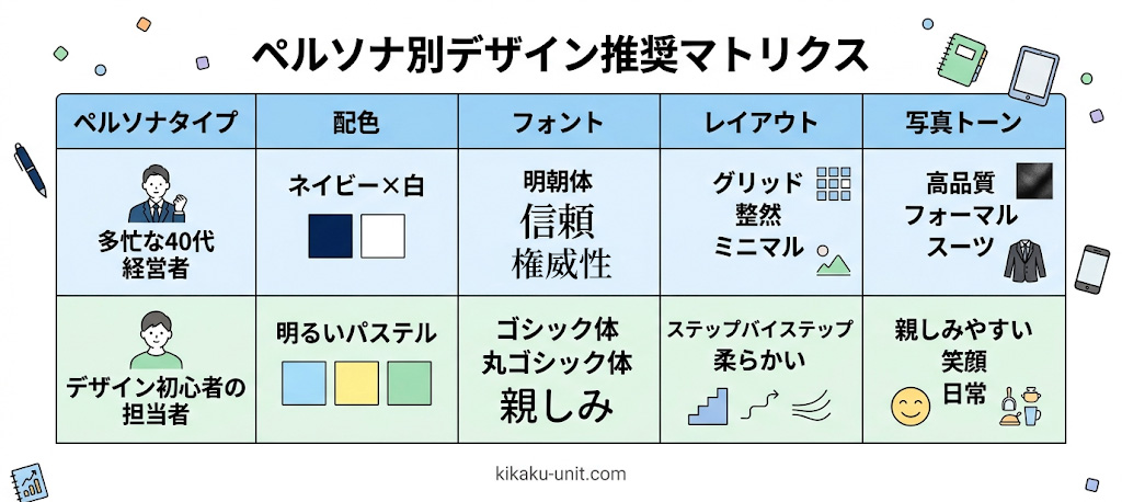 作ったペルソナをWebデザインに落とし込む方法